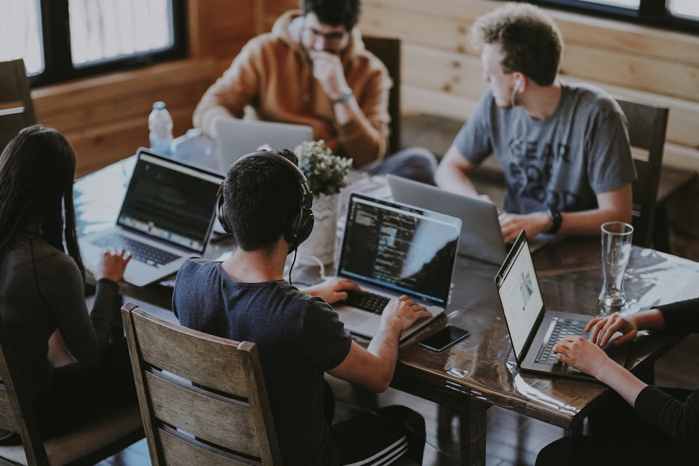 Developers collaborating on app testing